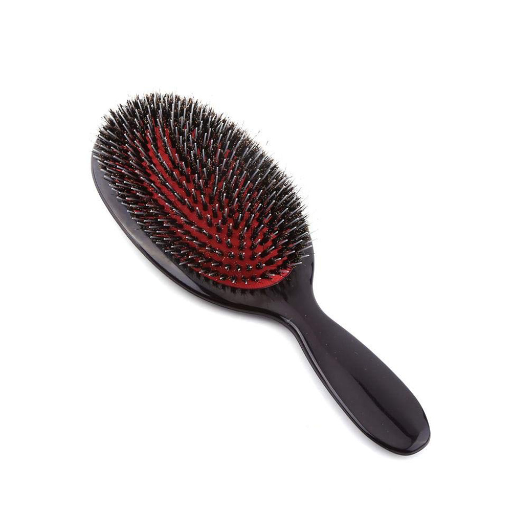 Hair-Comb-Brush-Paddle-Detangling-Straightening-Hairbrush-Scalp-Massage-Care-Brush-Wet-Dry-Hair-Oval-Black-2-Sizes-Large-