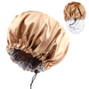 Double-layered Adjustable Satin Hair Bonnet