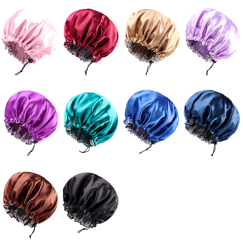 双层可调节睡帽-详情 双层可调节睡帽-详情