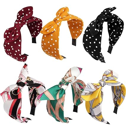 Wide Turban Headband with Bow Wide Turban Headband with Bow