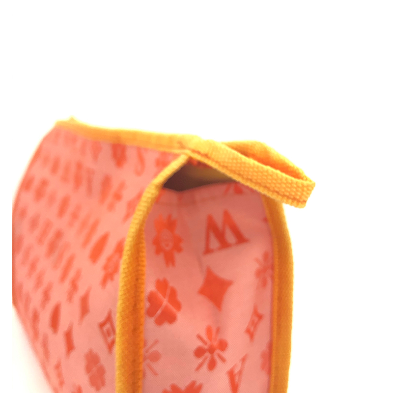 Cosmetic bag orange and yellow2 Cosmetic bag orange and yellow2