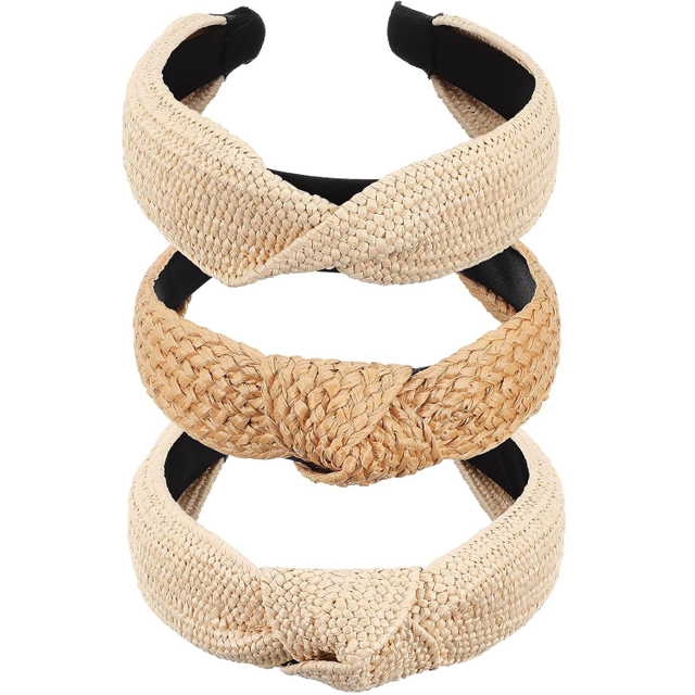 Straw Knotted Headbands Straw Knotted Headbands