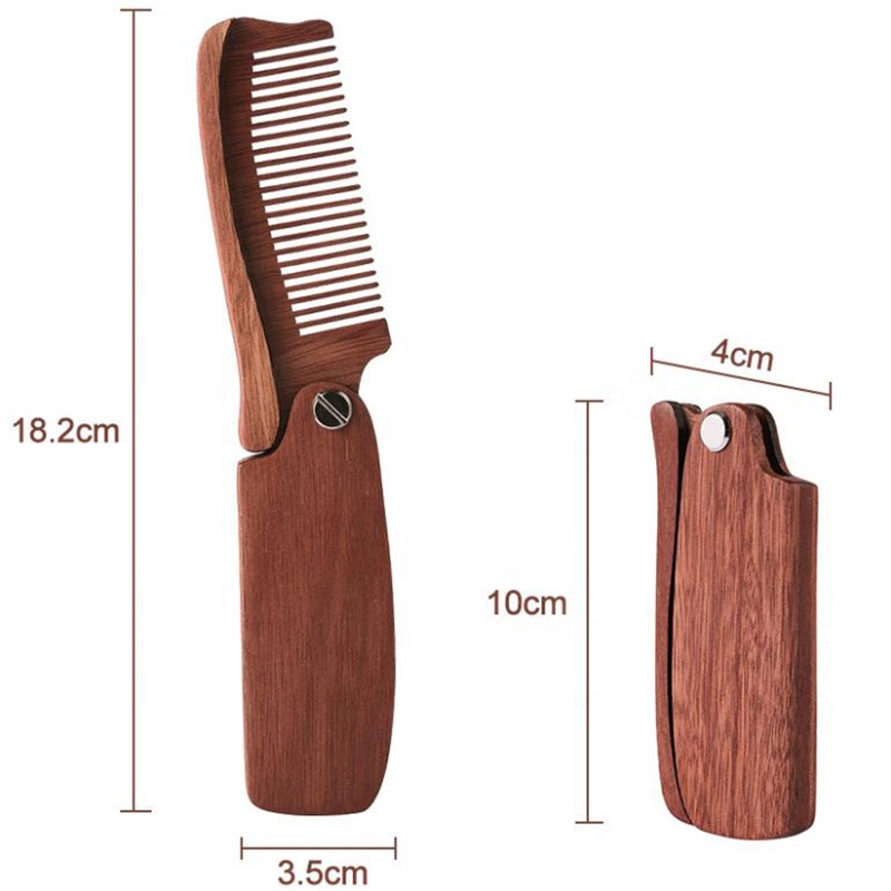 Folding Beard Wood Comb Folding Beard Wood Comb