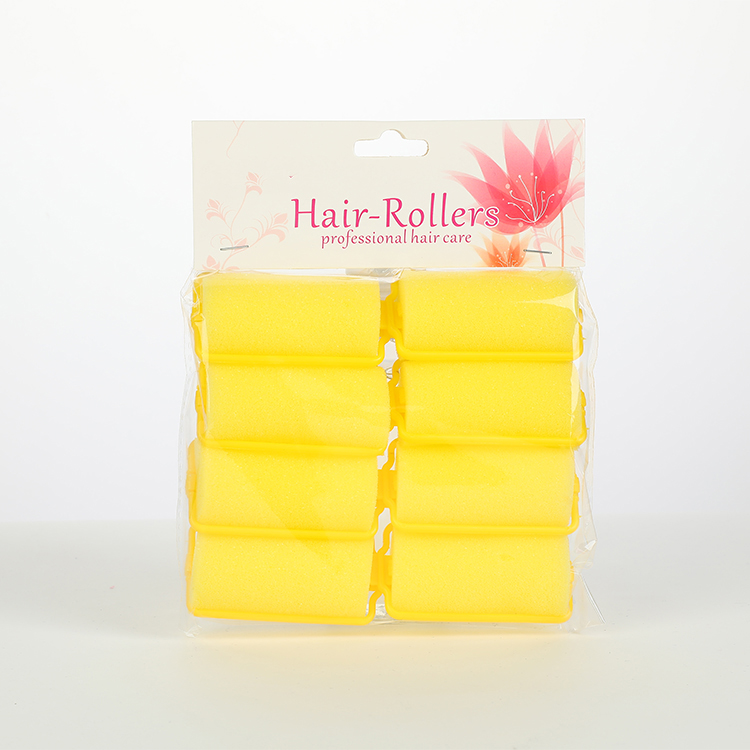 Yellow Foam Soft Twist Hair Roller1