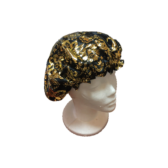 Bronzing Printing Polyester Satin Sleeping Bonnet