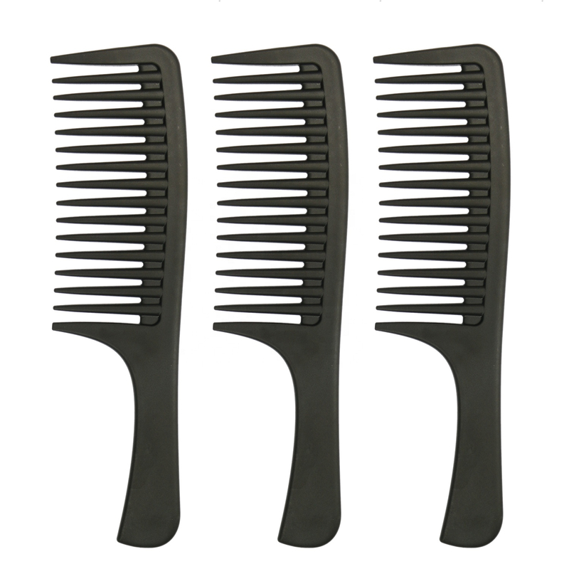 Wide Tooth Detangling Carbon Hair Comb