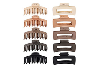 10 Pcs Large Hair Claw Clips