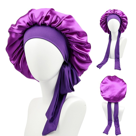 Ribbon Satin Hair Bonnet