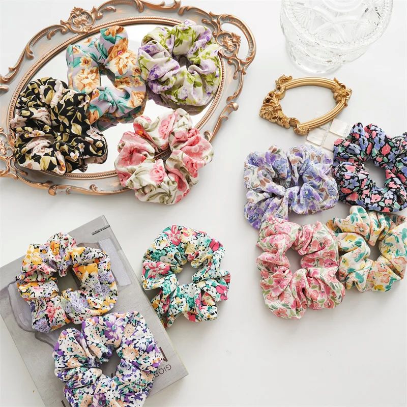 Printed Scrunchies Wholesale-Vickkybeauty3