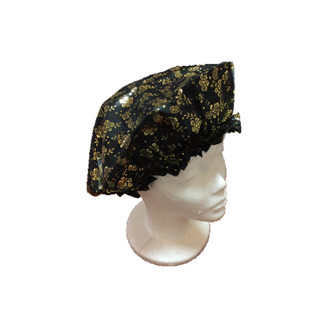 Bronzing Printing Polyester Satin Sleeping Bonnet