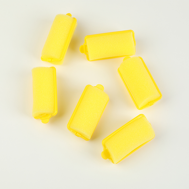 Yellow Foam Soft Twist Hair Roller