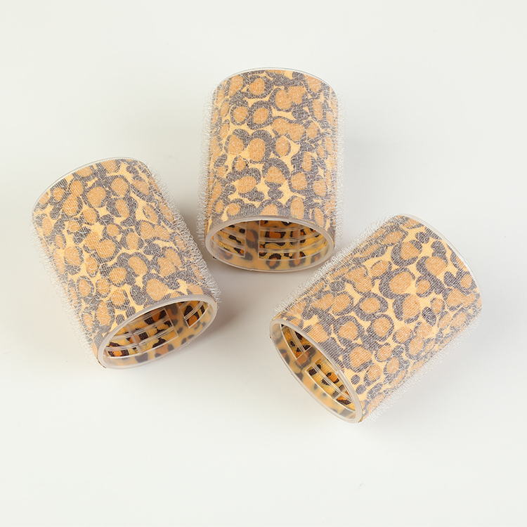 Diameter 48MM Leopard Print Nylon Velcro Roller