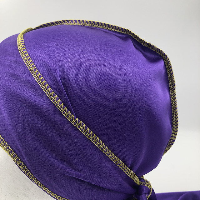 Polyester Solid Durag Purple6