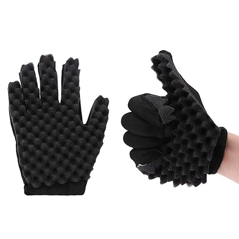 Magic Hair Curling Sponge Gloves