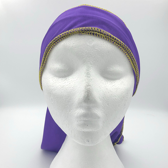 Polyester Solid Durag Purple
