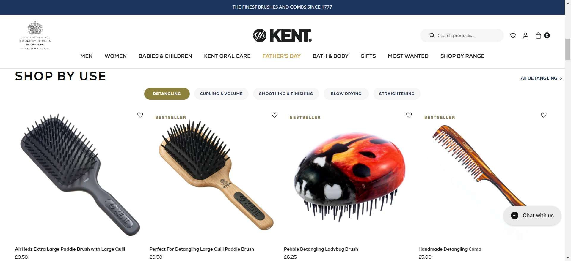Kent Brushes - hair brush manufacturers - Vickkybeauty