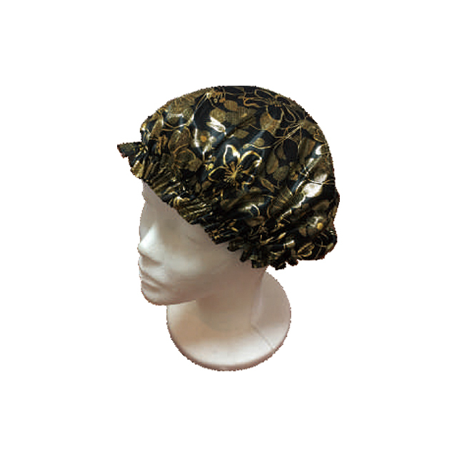 Bronzing Printing Polyester Satin Sleeping Bonnet
