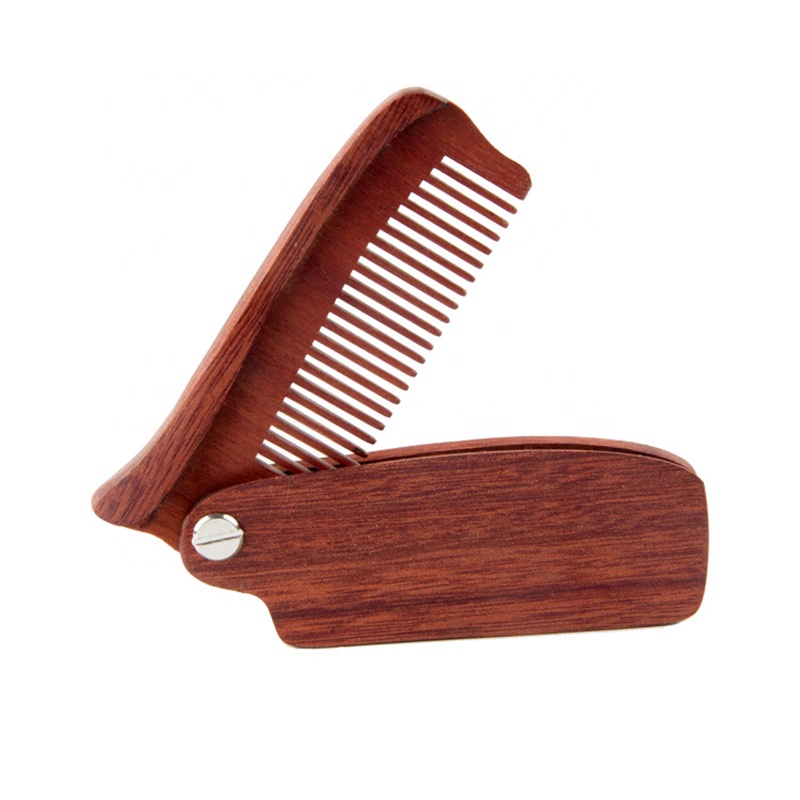 Folding Beard Wood Comb2