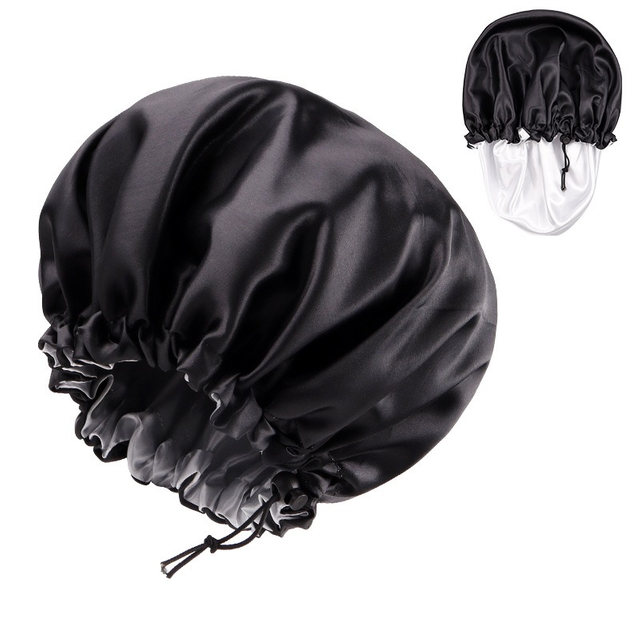Double-layered Adjustable Satin Hair Bonnet