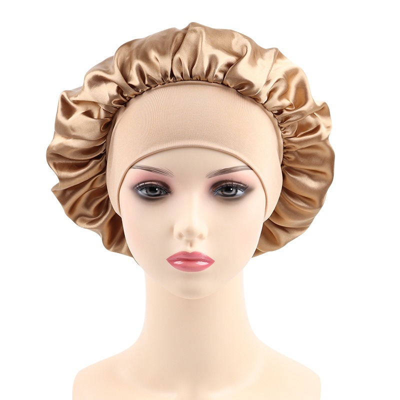 Wide Band Satin Hair Bonnet