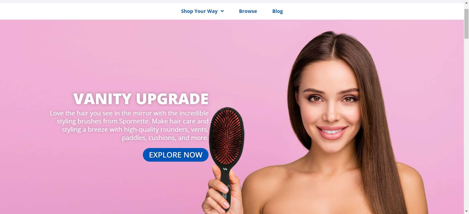 Spornette - hair brush manufacturers - Vickkybeauty