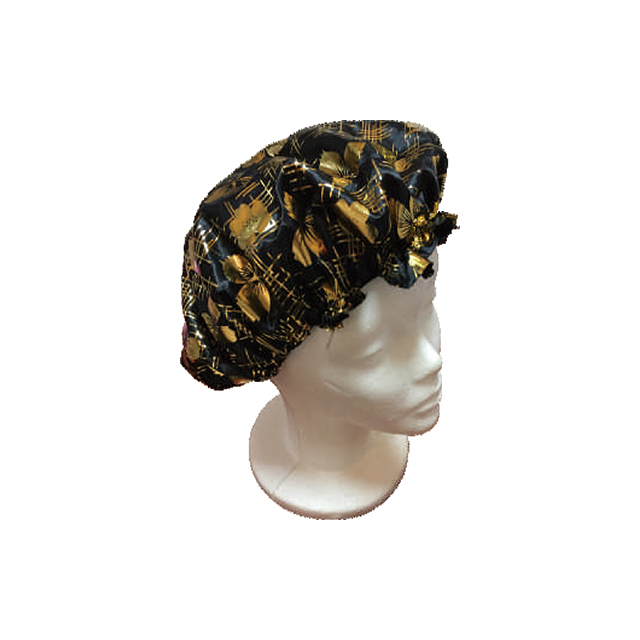 Bronzing Printing Polyester Satin Sleeping Bonnet