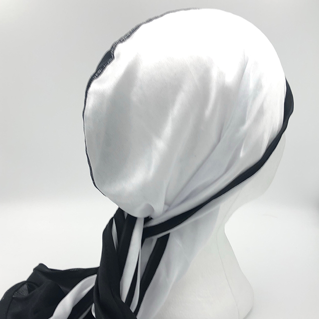 Polyester Solid Durag Color Two-Tone
