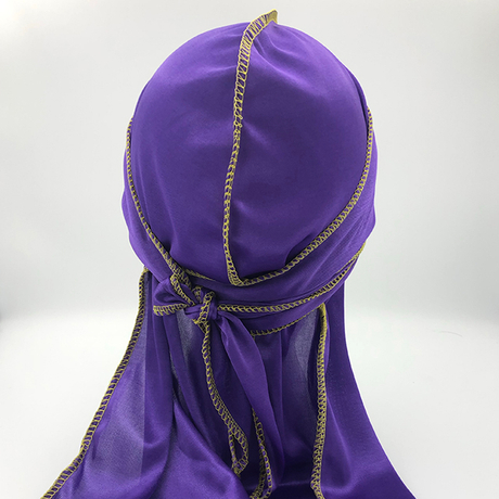 Polyester Solid Durag Purple