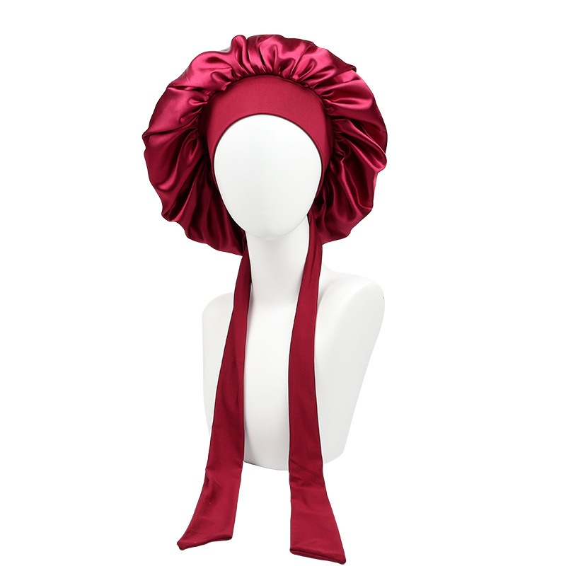Ribbon Satin Hair Bonnet