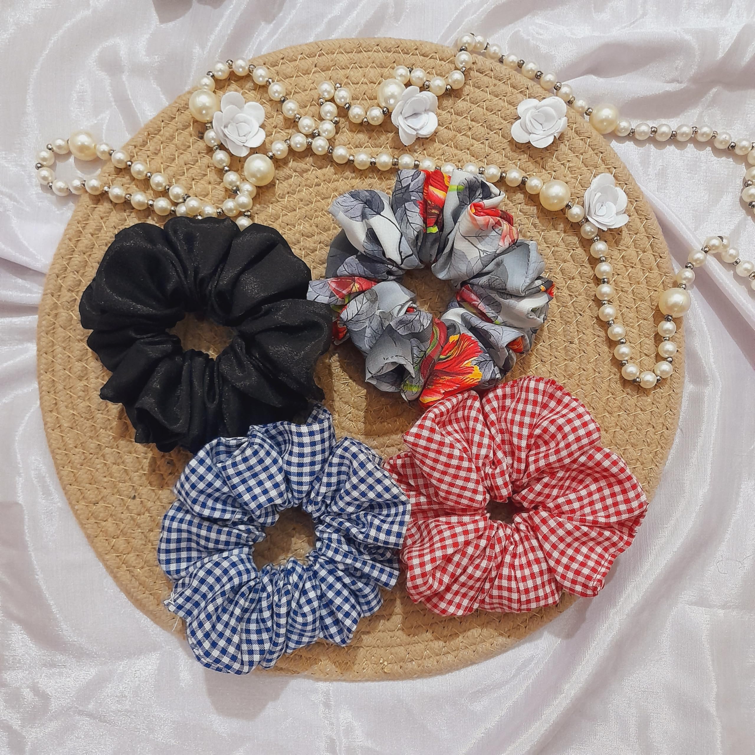 Printed Scrunchies Wholesale-Vickkybeauty