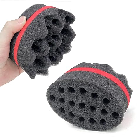 Small Magic Hair Sponge for Kids Boys Oval Afro Curl Twist Coil Brush Sponge