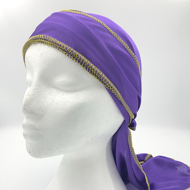 Polyester Solid Durag Purple