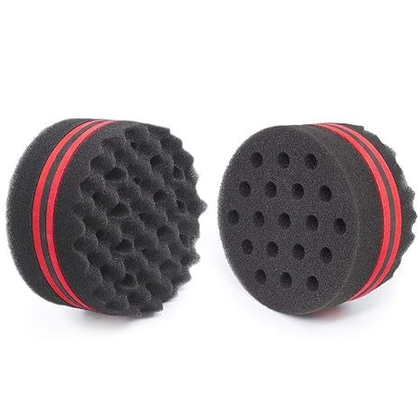Small Hole Hair Sponge Brush for Twists Dreads Natural Hair