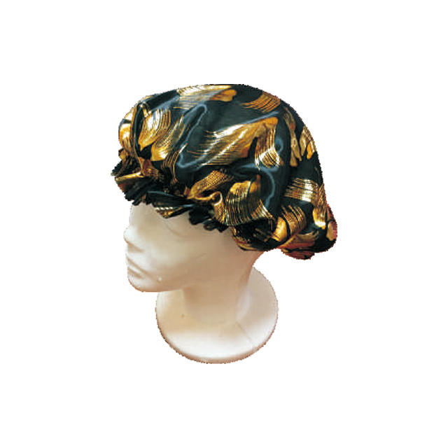 Bronzing Printing Polyester Satin Sleeping Bonnet