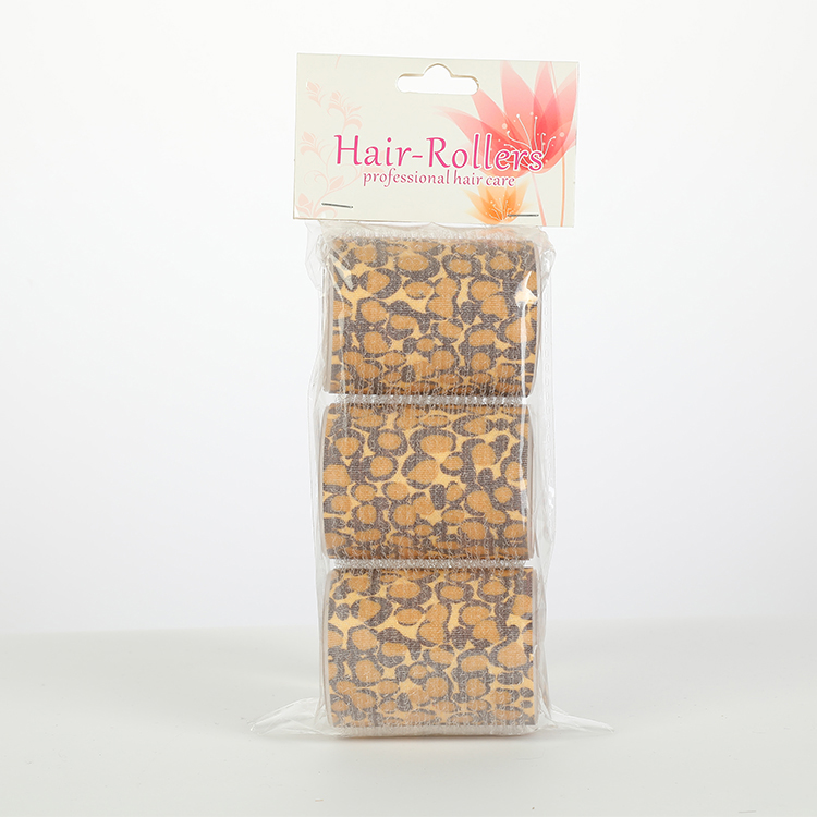 Diameter 48MM Leopard Print Nylon Velcro Roller2