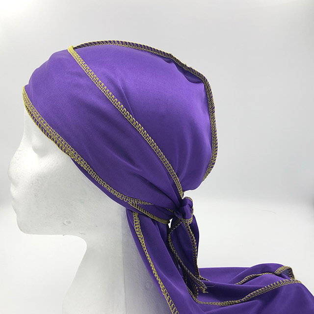 Polyester Solid Durag Purple