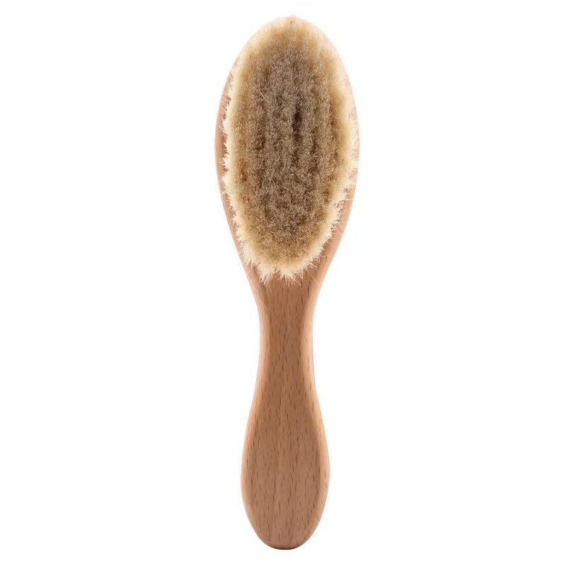 Wool Wooden Hair Brush
